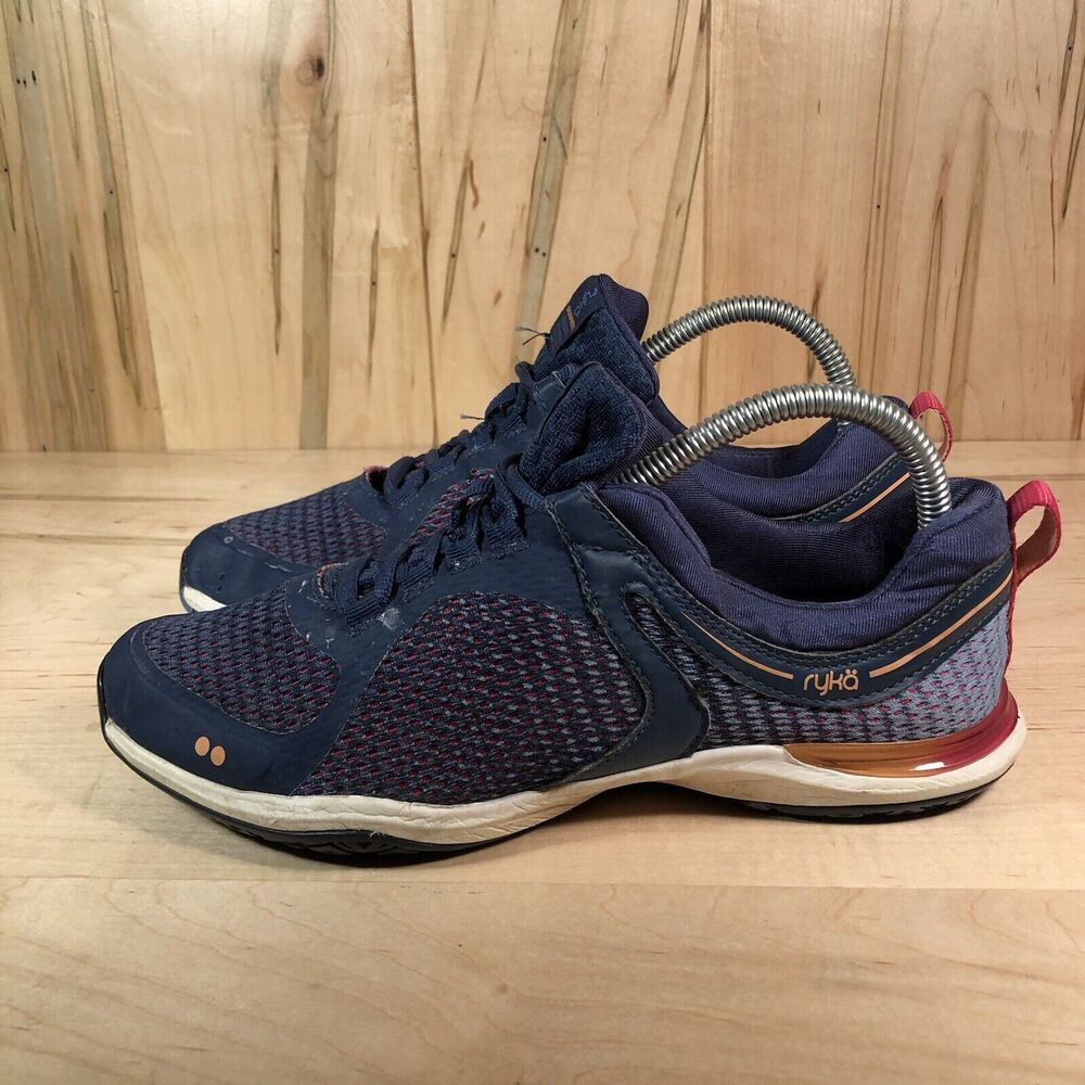 Rykä Womens Graphite Blue Cross Training Shoes Size 8M